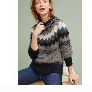 Anthropologie Embellished Sweater